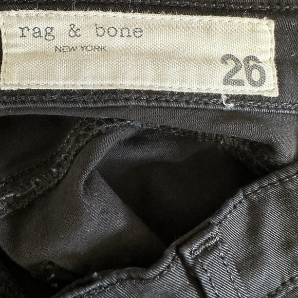 Rag & Bone Black Mid Rise Leggings‎ Skinny Jeans size 26 - Picture 10 of 13